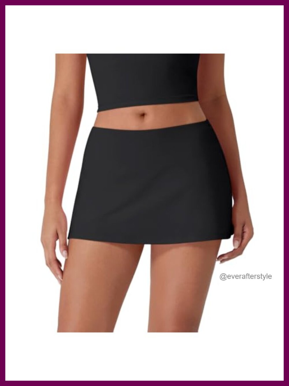 A-Line Mini Skort Built-in Shorts Pocket High Stretch Tennis Golf